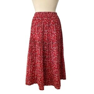 Vintage River Ridge Trading Women’s Red Bandana Skirt Sz L Western Cowgirl Boho